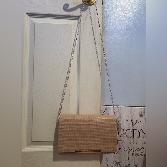 Elegant Beige Crossbody/Clutch Bag - Picture 2 of 5
